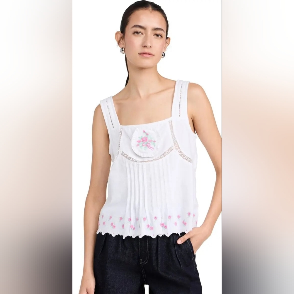 Damson Madder Nancy Rose Linen Cami EU 12/ US 8